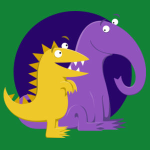 Kiri and Lou purple spot - Kids T-shirt Design