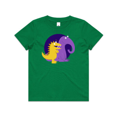 Kiri and Lou purple spot - Kids T-shirt Thumbnail